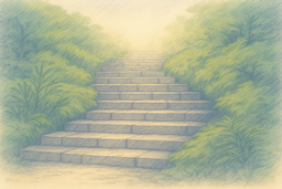 Escalier-ancien-dans-une-foret-sereine